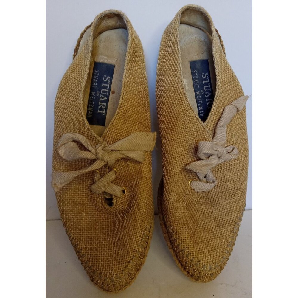 Stuart By Stuart Weitzman Jute Espadrille Slingba… - image 1